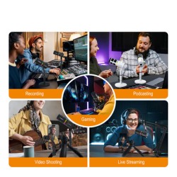 COMICA EJoy D10 PRO RGB Cardioid Dynamic Wireless Microphone